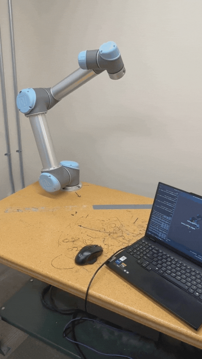 Real-Time Cartesian Controller for UR5/UR5e